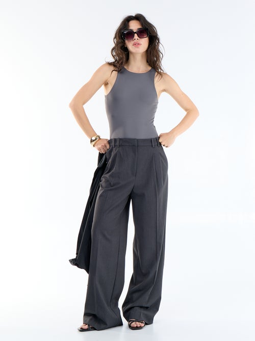 Body uni sans manches - Kiabi