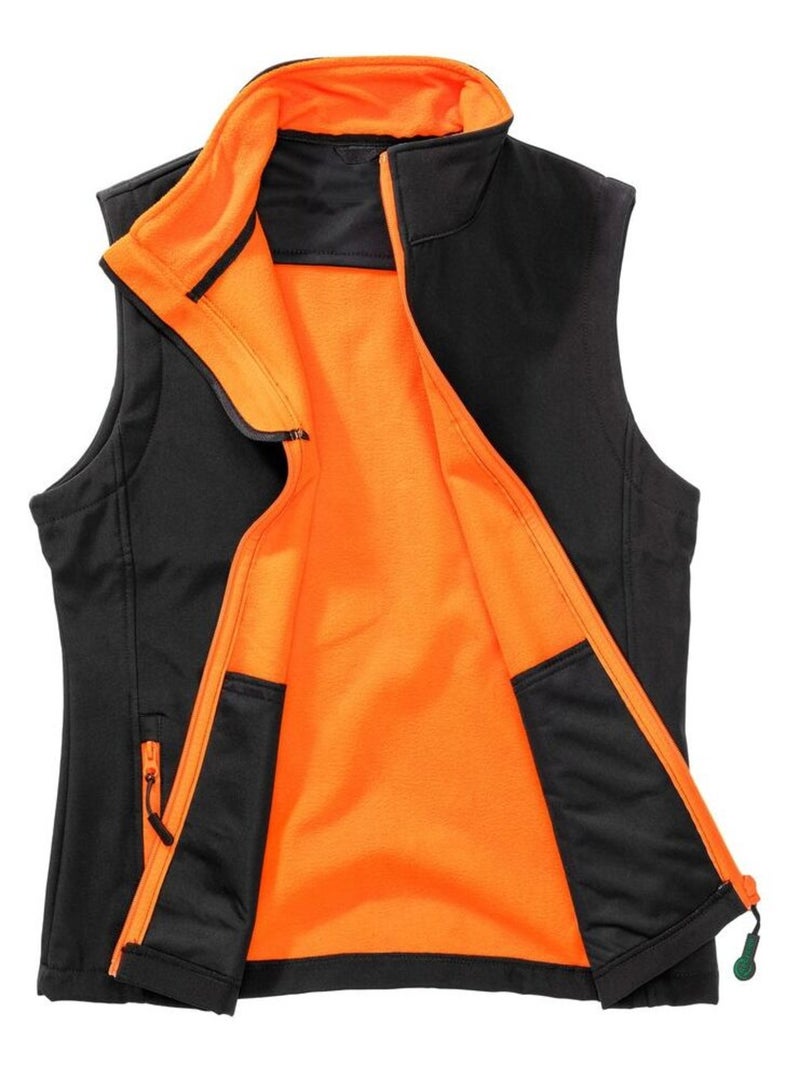 Body warmer softshell pour femmes/femmes - result Noir Orange - Kiabi