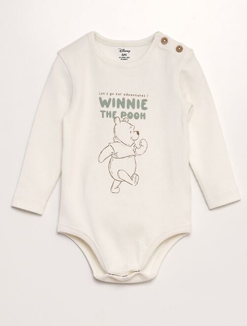 Body 'Winnie' côtelé avec ouverture boutonnée - Kiabi