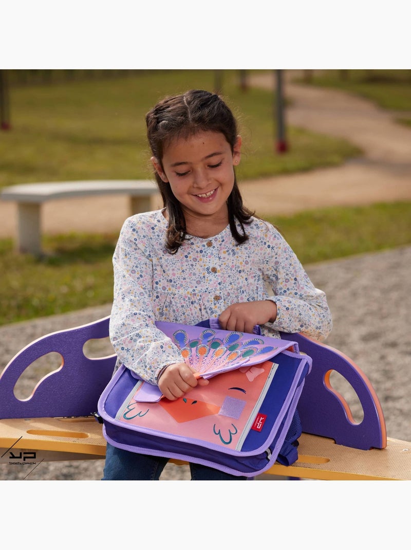 BODYPACK Cartable 32 cm recyclé Paon Rose - Kiabi