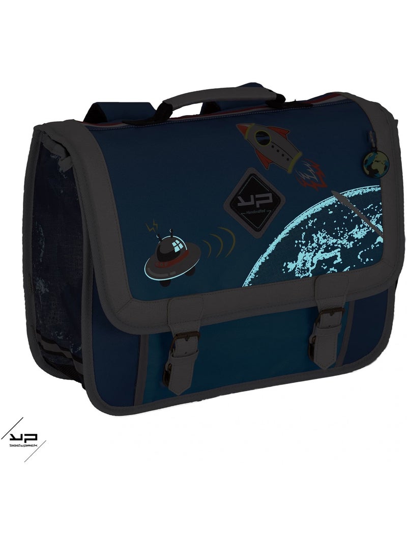 BODYPACK Cartable 38 cm recyclé objectif lune Bleu - Kiabi