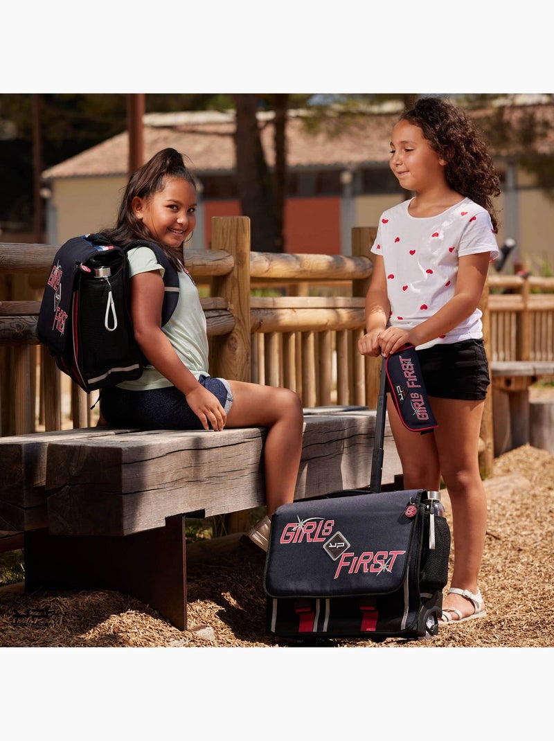 BODYPACK Cartable 41 cm roulettes recyclé Girl First Bleu - Kiabi