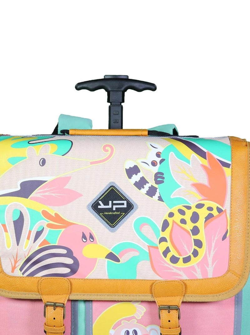 BODYPACK Cartable à roulettes 41 cm Jungle Multicolore - Kiabi