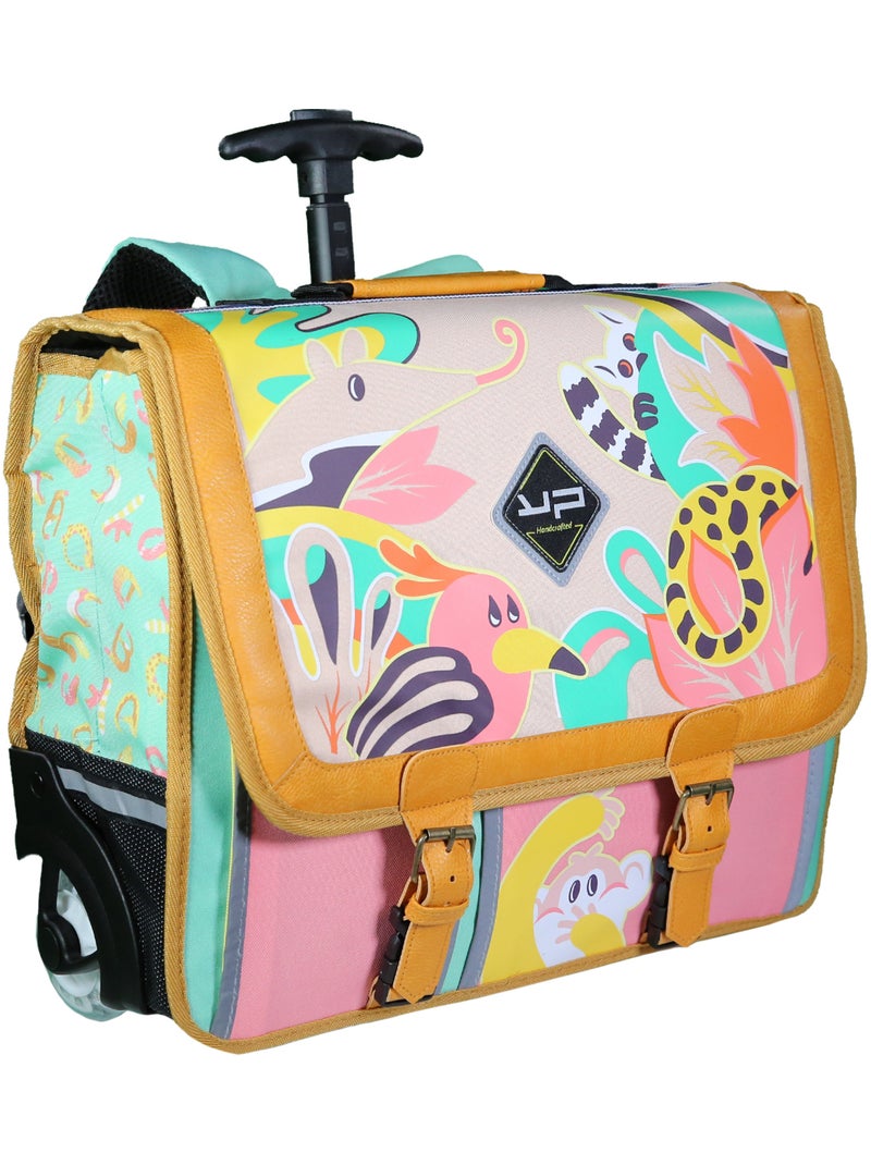 BODYPACK Cartable à roulettes 41 cm Jungle Multicolore - Kiabi