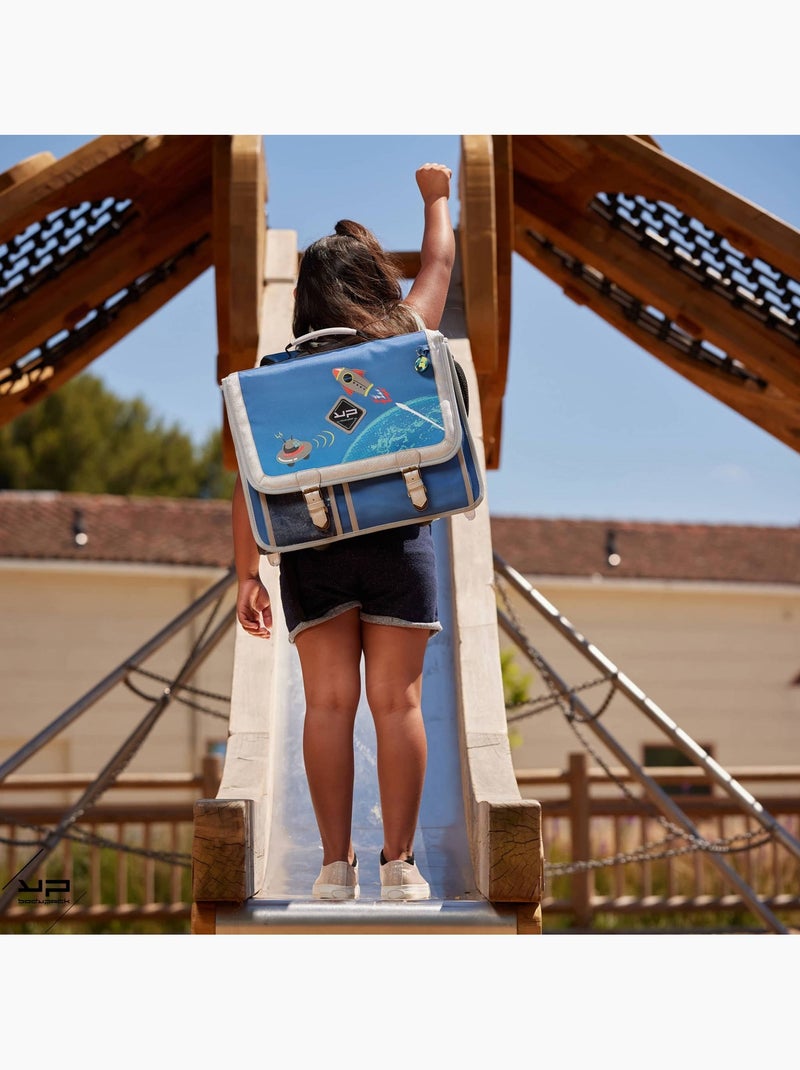 BODYPACK Cartable à roulettes 41 cm Objectif Lune Bleu - Kiabi