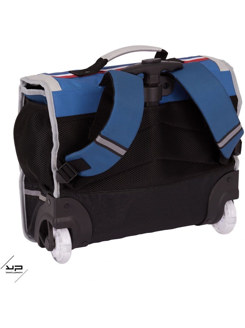 BODYPACK Cartable à roulettes 41 cm Objectif Lune Bleu - Kiabi