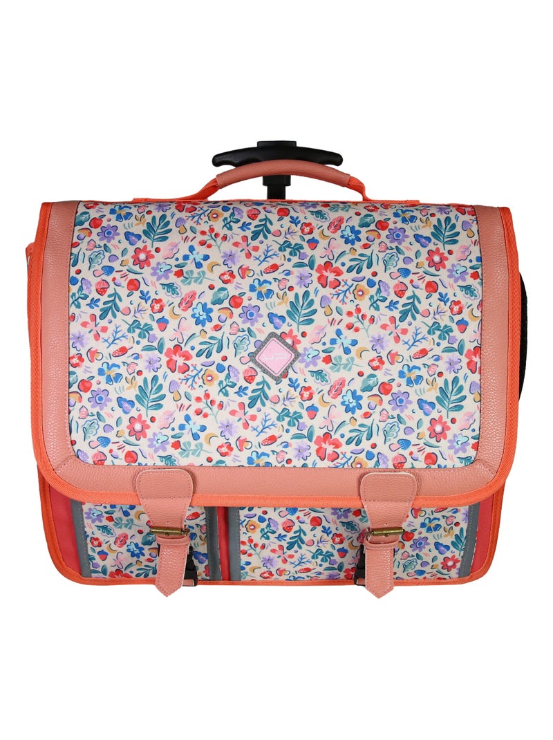 Bodypack Cartable à Roulettes Bloom 41cm - Fille - Recyclé - Primaire - Roues Lumineuses Multicolore - Kiabi