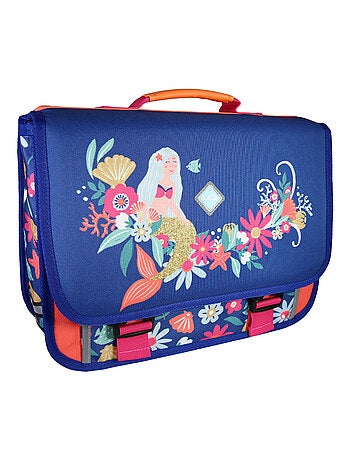 Bodypack Cartable Sirène 38cm - Fille - 2 Compartiments - Primaire - Dos Matelassé