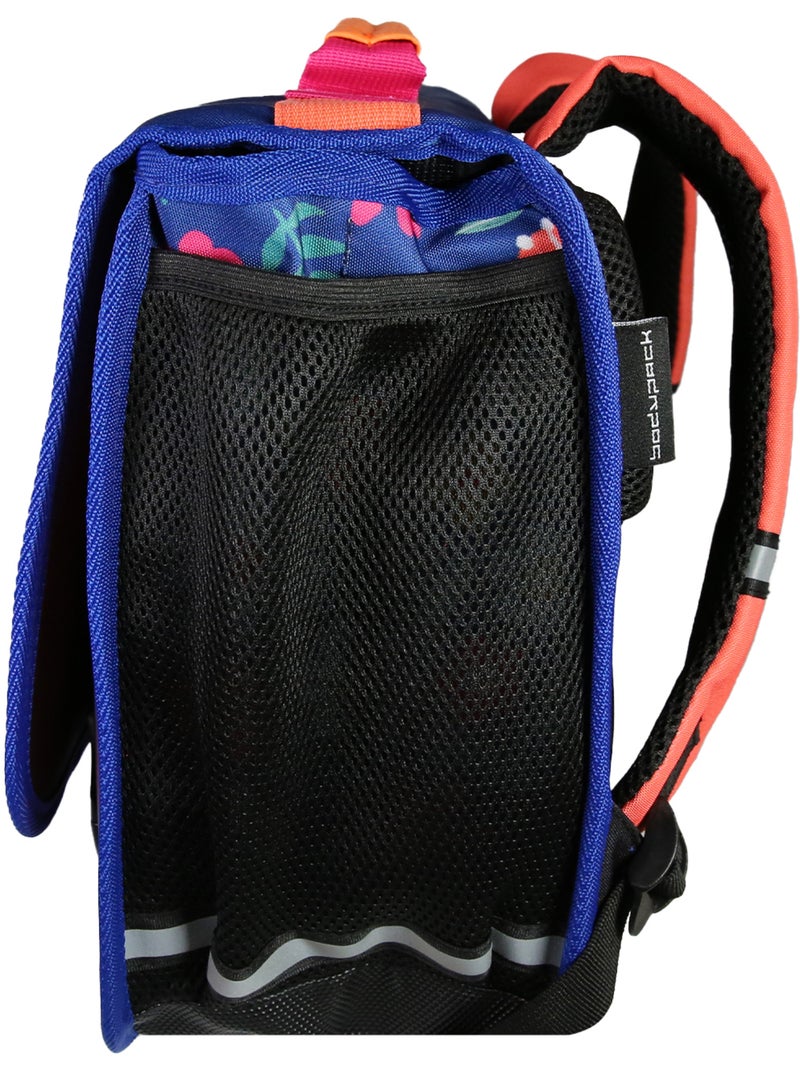 Bodypack Cartable Sirène 38cm - Fille - 2 Compartiments - Primaire - Dos Matelassé Bleu - Kiabi