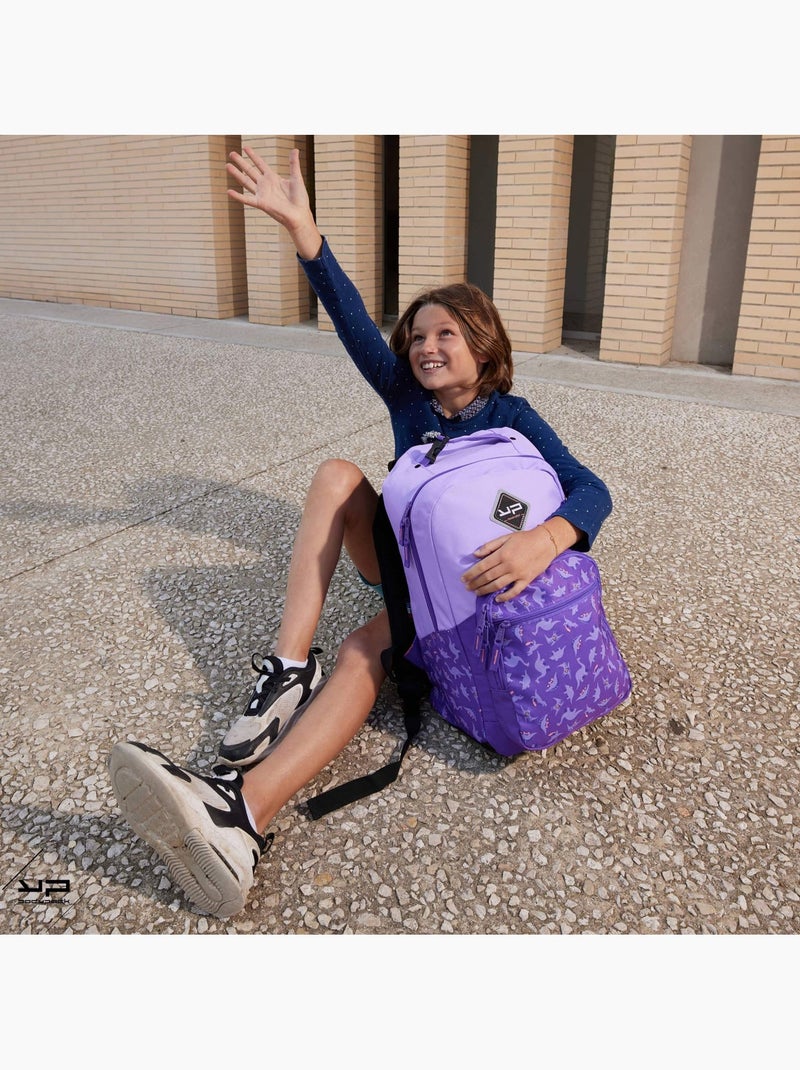 BODYPACK Sac à dos 1 compartiment recyclé Dino Violet Violet - Kiabi