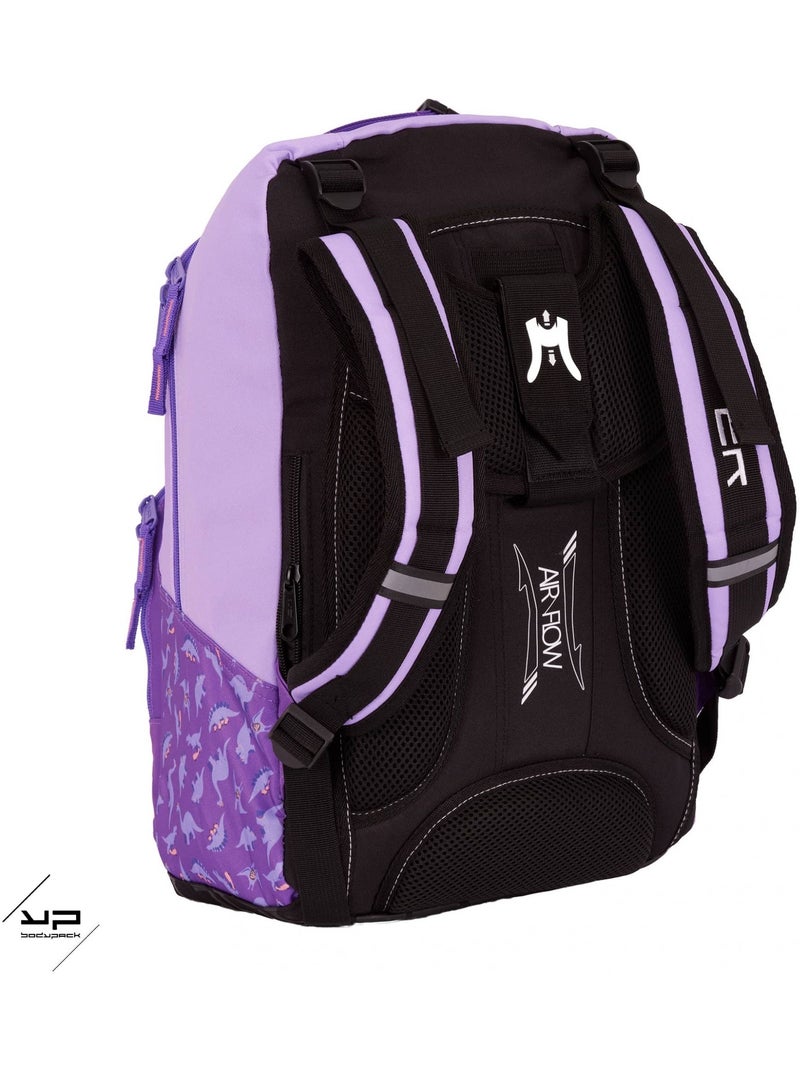BODYPACK Sac à dos 1 compartiment recyclé Dino Violet Violet - Kiabi