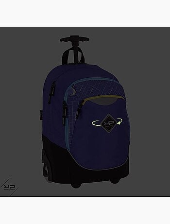 BODYPACK Sac à dos à roulettes 2 compartiments Comète violette