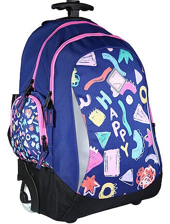 Bodypack Sac à dos à roulettes 2 compartiments Doodle Multicolore