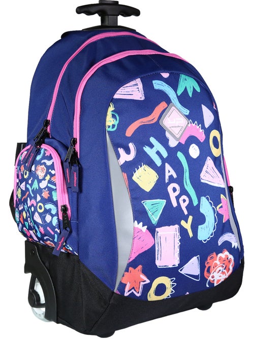 Bodypack Sac à dos à roulettes 2 compartiments Doodle Multicolore - Kiabi