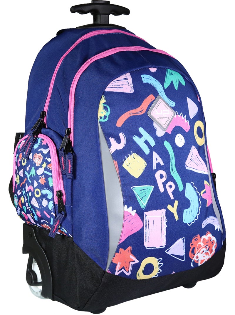 Bodypack Sac à dos à roulettes 2 compartiments Doodle Multicolore Multicolore - Kiabi