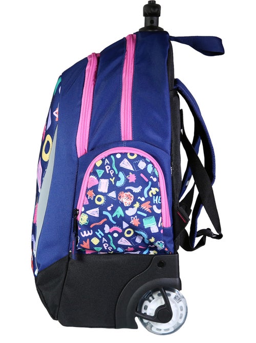 Bodypack Sac à dos à roulettes 2 compartiments Doodle Multicolore - Kiabi