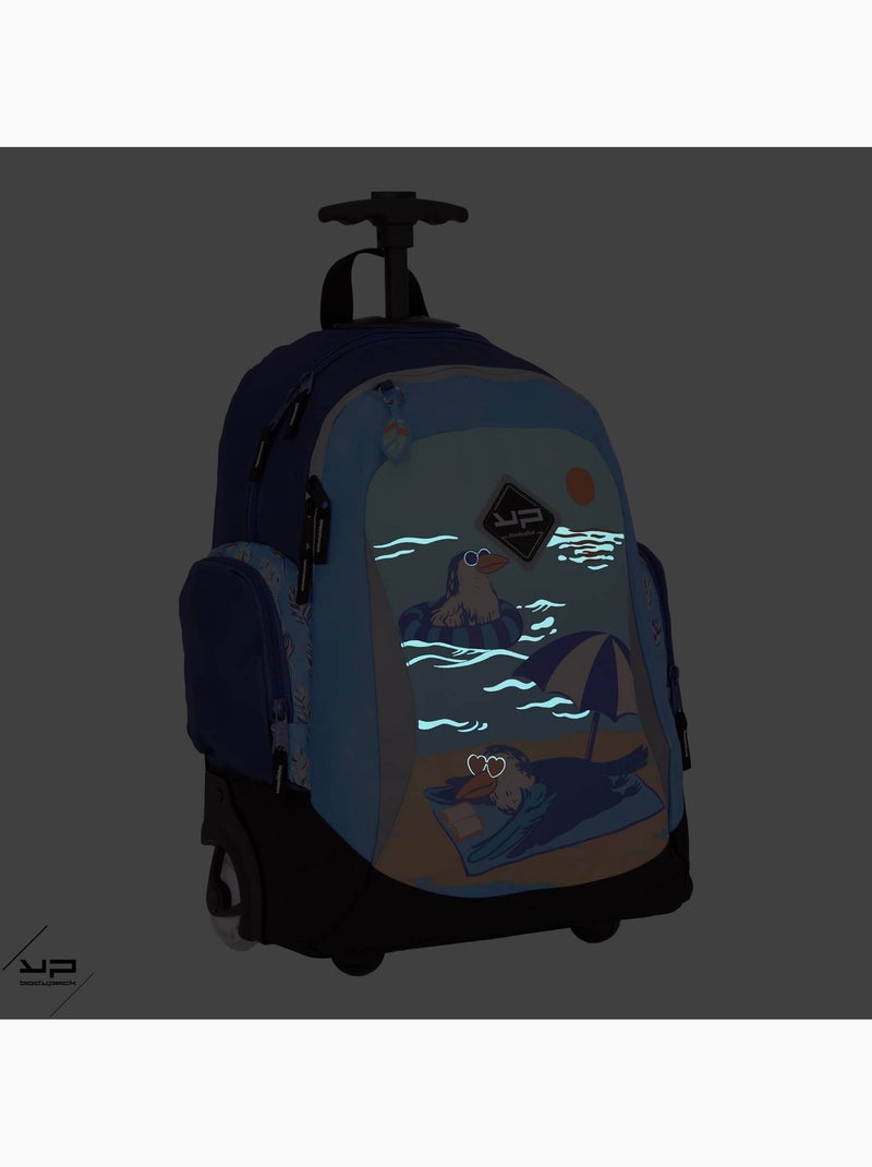 BODYPACK Sac à dos à roulettes 2 compartiments Farniente Bleu - Kiabi