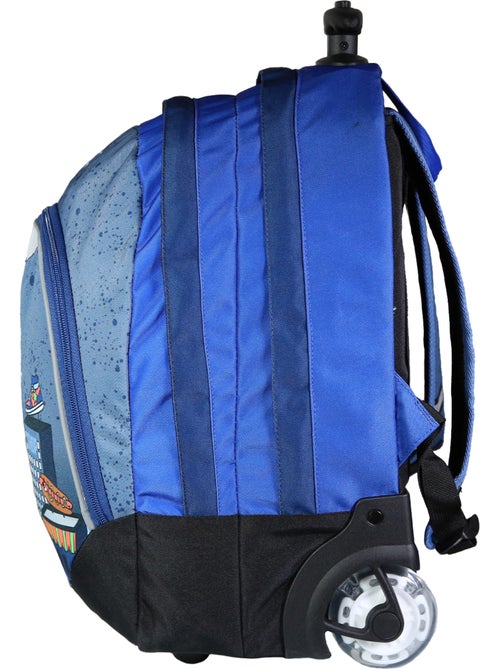Bodypack Sac à dos à roulettes 2 compartiments Monster Bleu - Kiabi