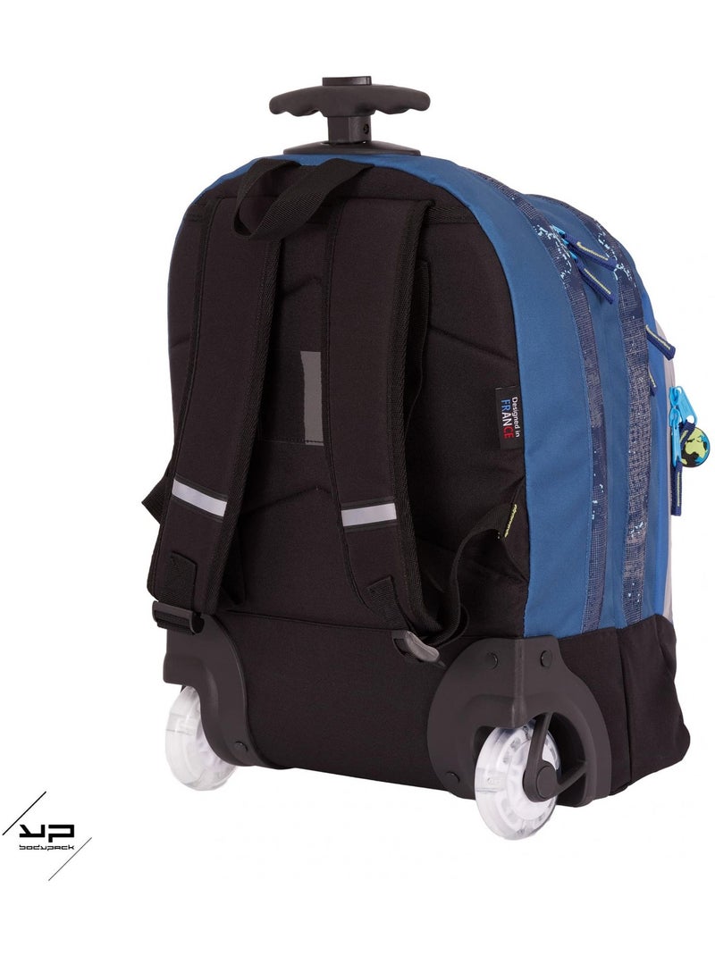 BODYPACK Sac à dos à roulettes 44 cm Objectif Lune Bleu - Kiabi