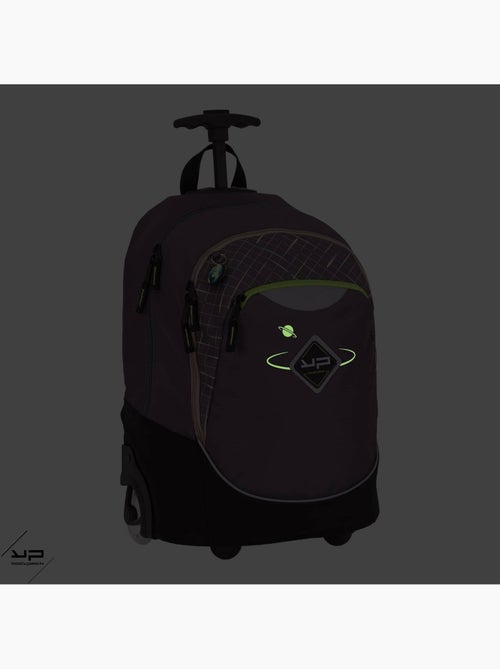 BODYPACK Sac à dos à roulettes recyclé Comète gris - Kiabi