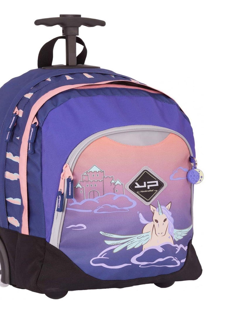 BODYPACK Sac à dos à roulettes recyclé Licorne Violet - Kiabi