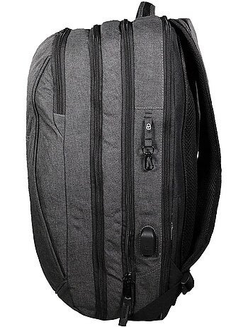 BODYPACK Sac à dos Business 2 EN 1 TRAVEL 2 compartiments Gris