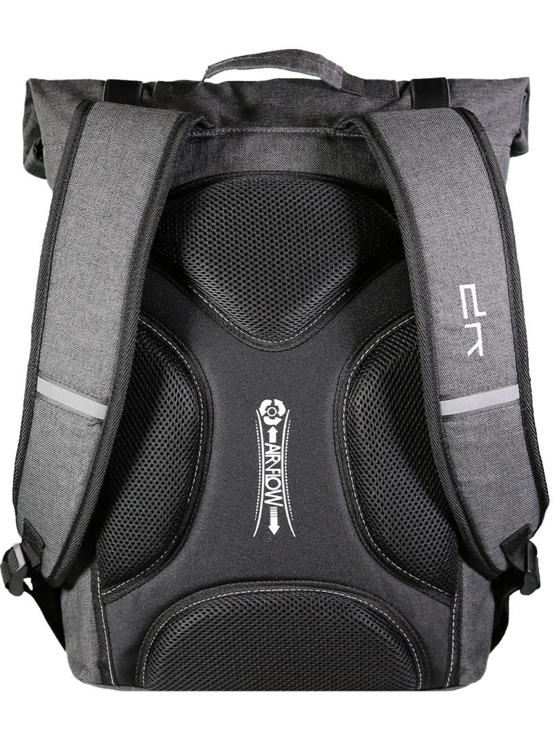 BODYPACK Sac à dos Business BALTHAZAR  2 Compartiment Gris Gris - Kiabi