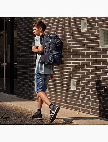 BODYPACK Sac à dos recyclé dos réglable Moiré Bleu