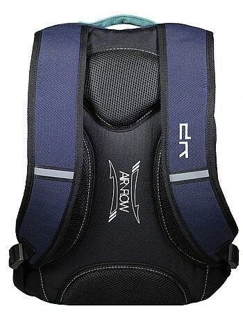 BODYPACK Sac à dos recyclé dos réglable Moiré Bleu