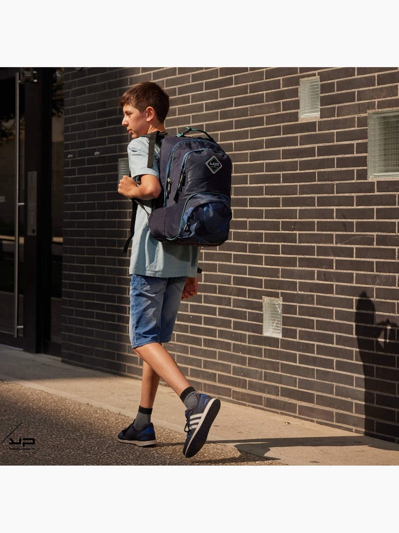 BODYPACK Sac à dos recyclé dos réglable Moiré Bleu Bleu - Kiabi