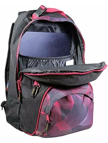 BODYPACK Sac à dos recyclé dos réglable moiré fuchsia