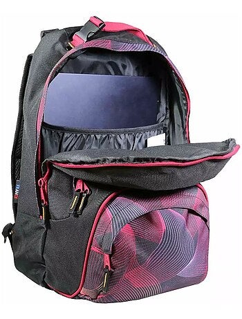 BODYPACK Sac à dos recyclé dos réglable moiré fuchsia