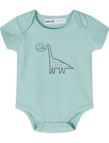 Bodys manches courtes motif/style dinosaures et étoiles - bébé garçon - minoti