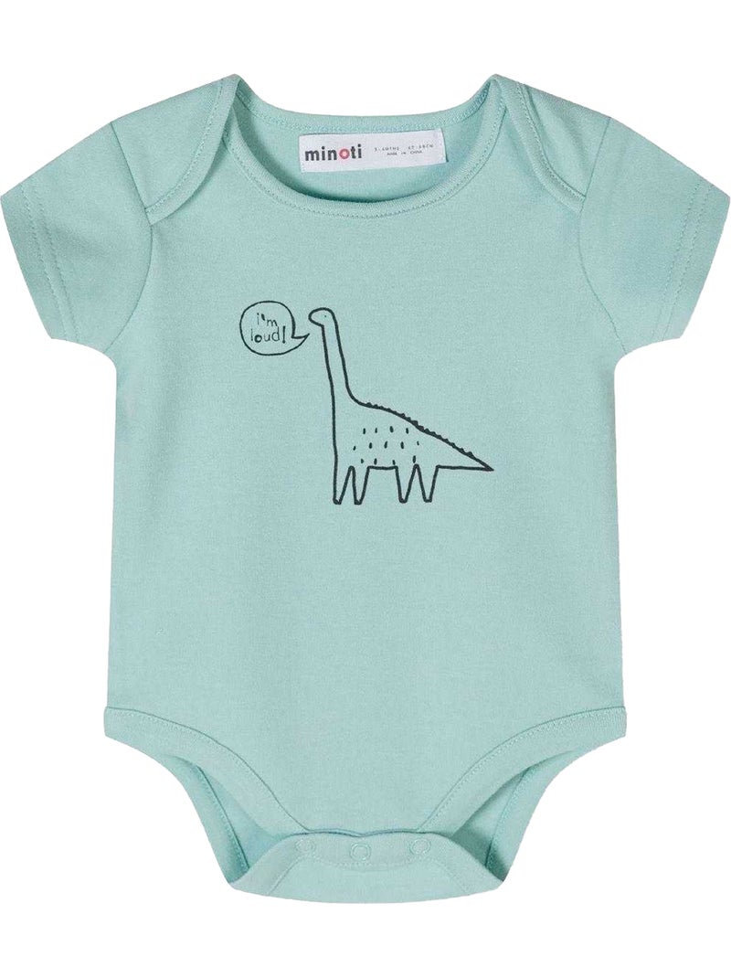 Bodys manches courtes motif/style dinosaures et étoiles - bébé garçon - minoti Menthe - Kiabi