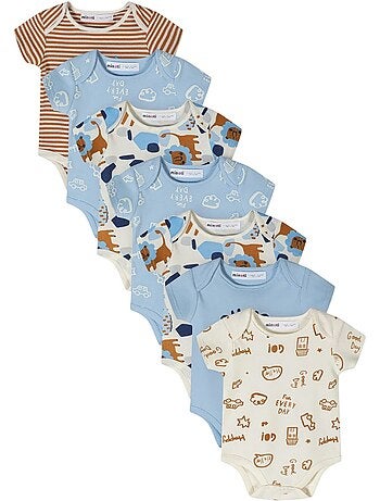 Bodys manches courtes motif/style imprimé - bébé garçon - minoti