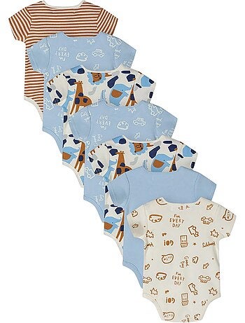 Bodys manches courtes motif/style imprimé - bébé garçon - minoti