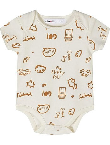 Bodys manches courtes motif/style imprimé - bébé garçon - minoti
