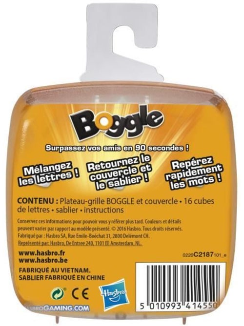 Boggle - Jeu De Societe De Voyage - Jeu De Réflexion Rapide - Kiabi