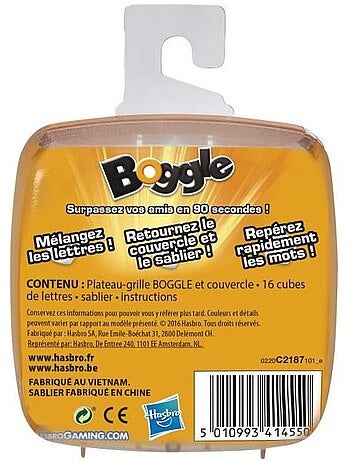 Boggle - Jeu De Societe De Voyage - Jeu De R?flexion Rapide