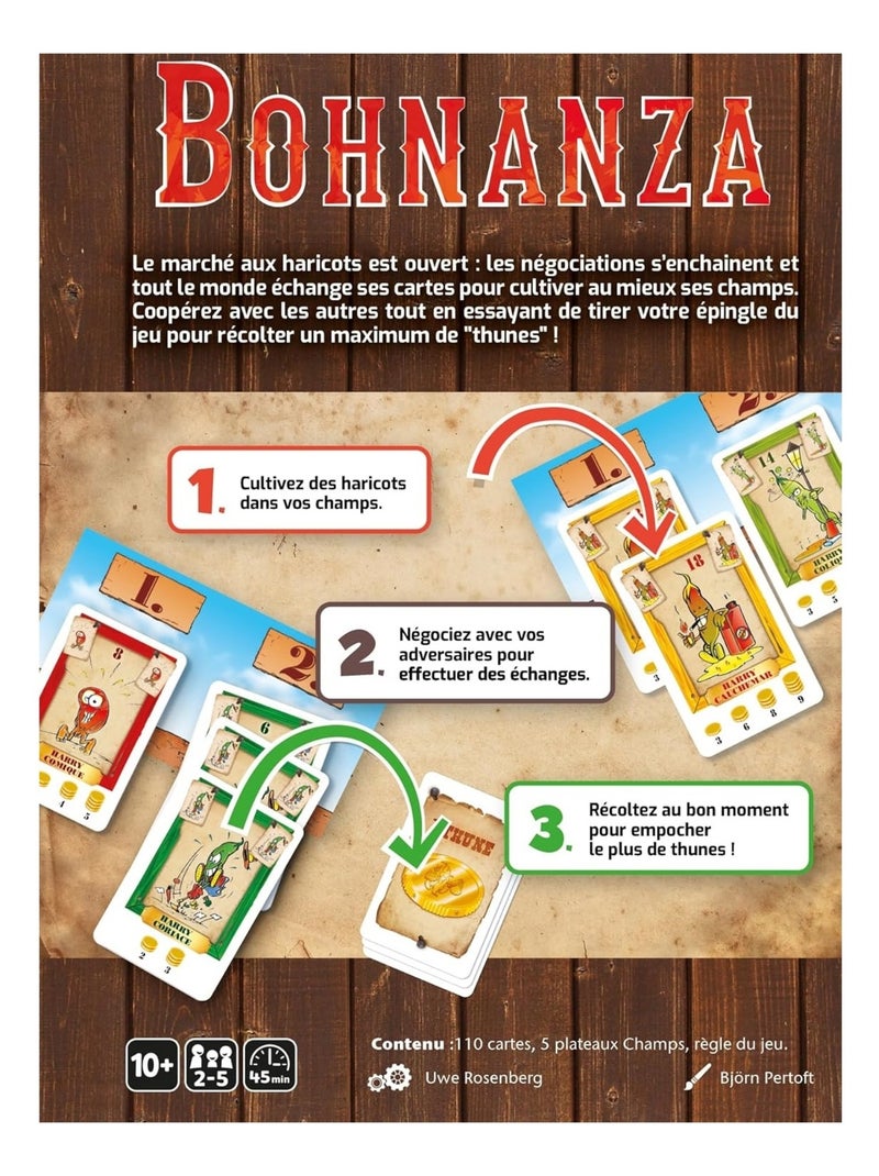 Bohnanza jeu coopératif Marron - Kiabi