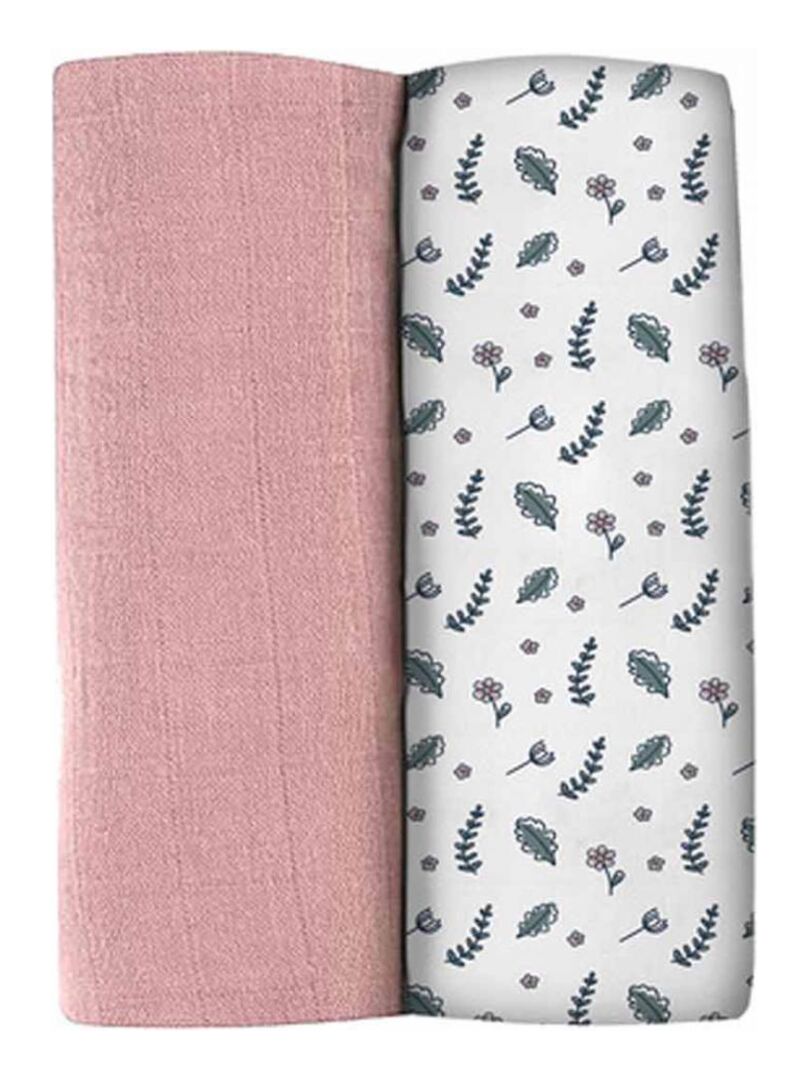 MuslinZ Lot De 6 Carrés De Mousseline De Coton Biologique 70 Cm