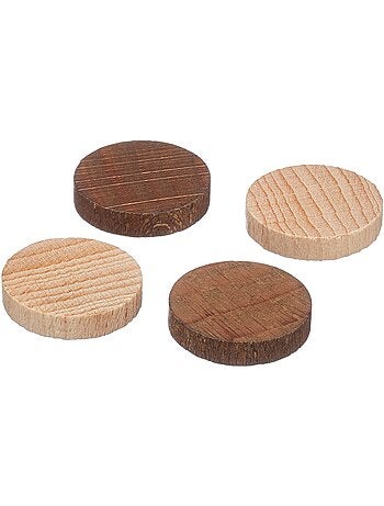 Boîte 40 pions dames en bois