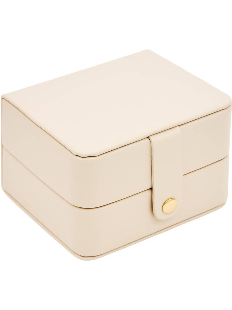 Boîte à bijoux de voyage rectangulaire NATTY Blanc - Kiabi