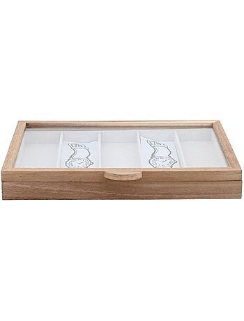 Boite à bijoux en bois 35x26,5cm