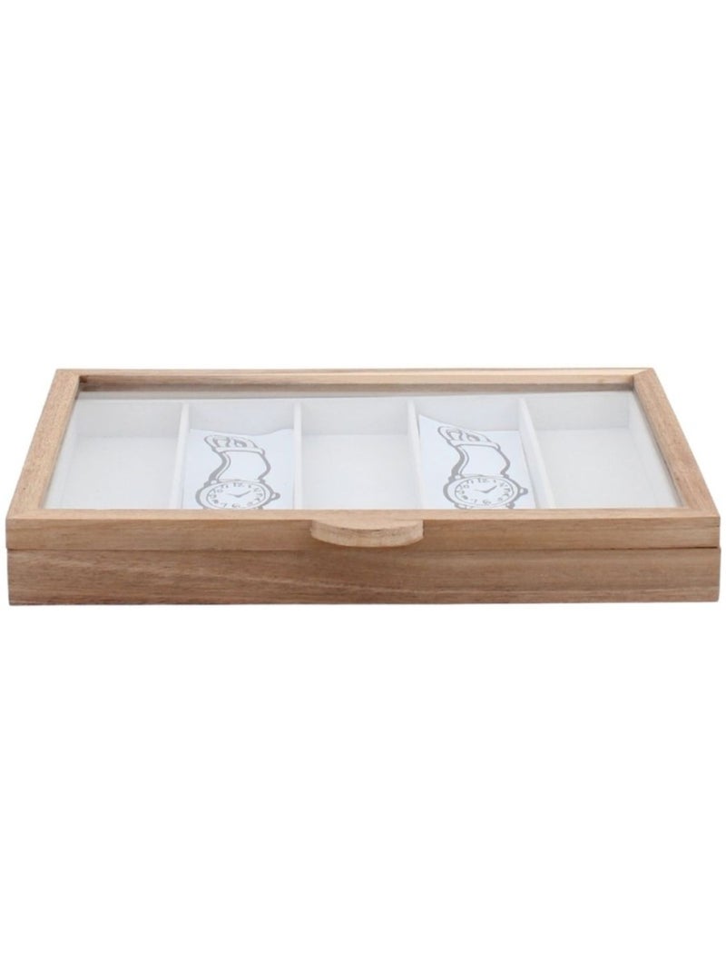 Boite à bijoux en bois 35x26,5cm Beige - Kiabi