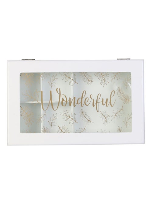 Boîte à bijoux en bois scandinave Cocooning - Kiabi