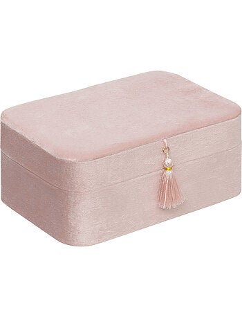 Boîte à bijoux en velours