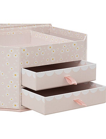 Boîte à bijoux enfant carton avec miroir LANA