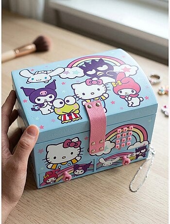 Boîte à bijoux musicale résine hello kitty sanrio