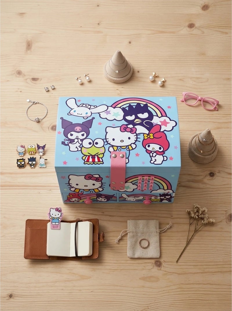 Boîte à bijoux musicale résine hello kitty sanrio Rose - Kiabi